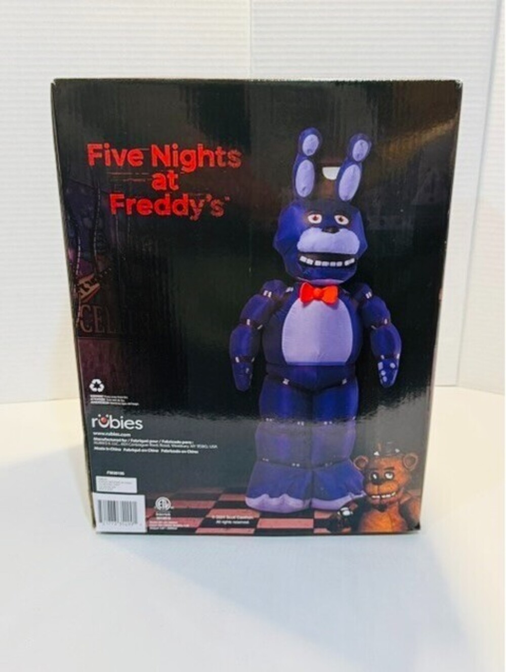 Rubies FNAF Bonnie 77" Inflatable Halloween Yard Decor Oscillating Head Animated
